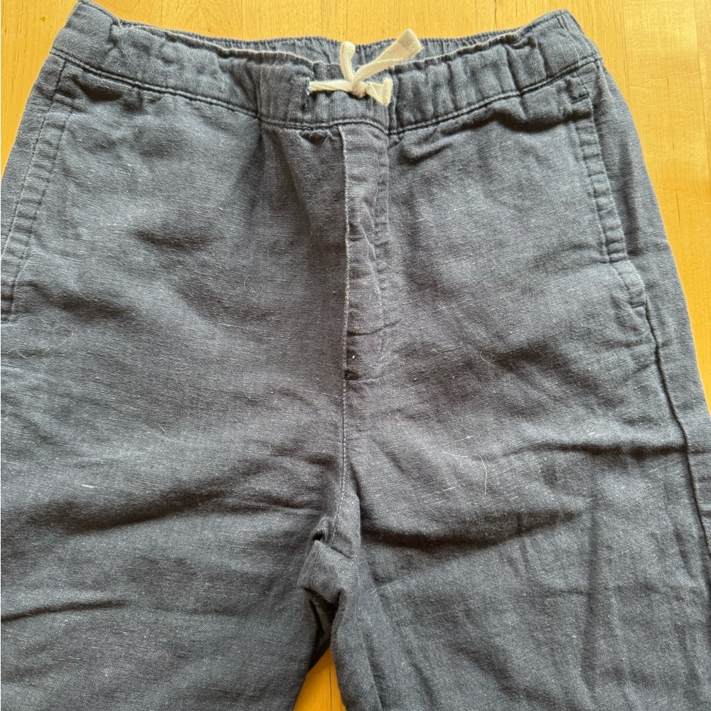 Janie and Jack navy Kids linen pants - Picture 5 of 6